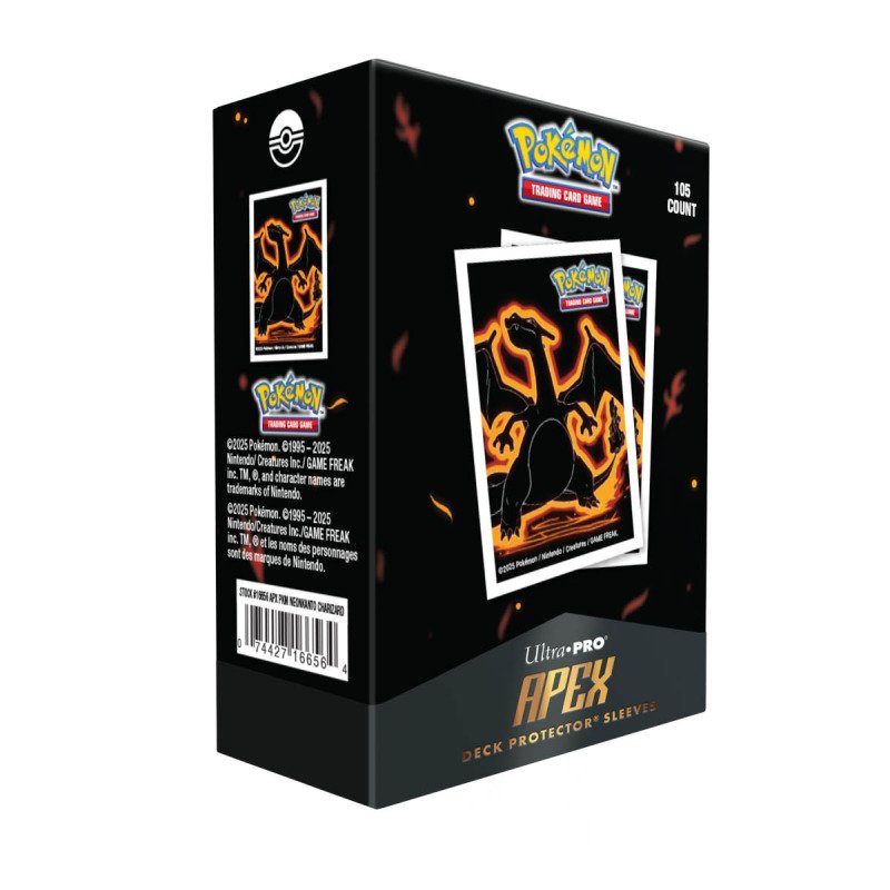 Ultra Pro - Pokémon - Neon Kanto Glurak - Apex Deck Protector Sleeves: (105 Sleeves)
