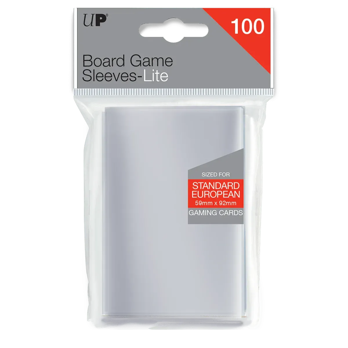 Ultra Pro - Lite Standard European Board Game Sleeves - 59mm x 92mm (100 Sleeves)