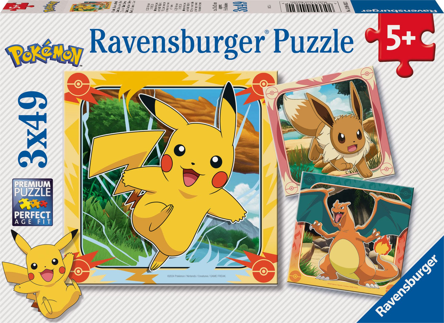Pokémon - Ravensburger Puzzle - 3x49 Teile