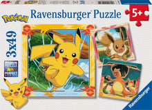 Pokémon - Ravensburger Puzzle - 3x49 Teile