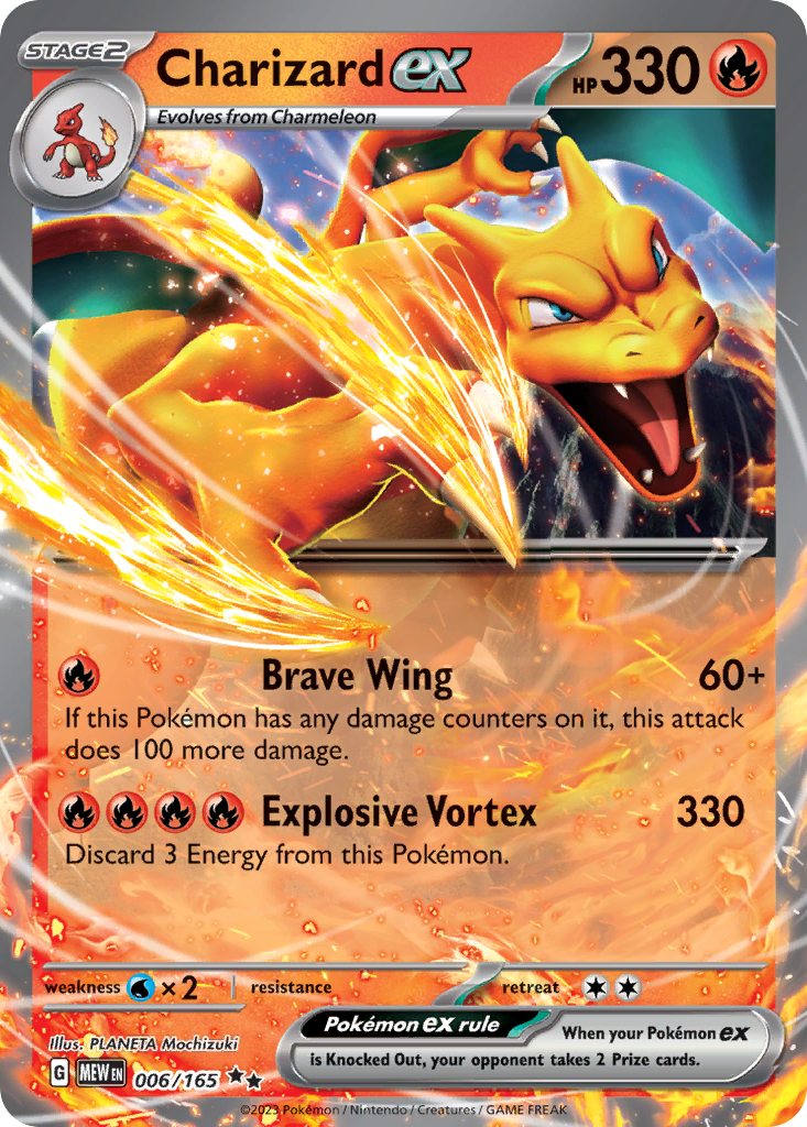Charizard ex 151 6/165