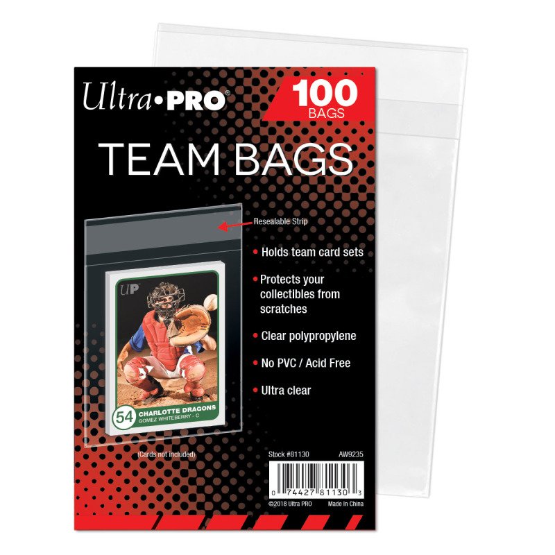 Ultra Pro - Team Bag: Sleeves [Resealable] (100 Bags)