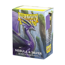 Dragon Shield - Standard Dual Sleeves: Nebula & Silver [Matte] (100 Sleeves)