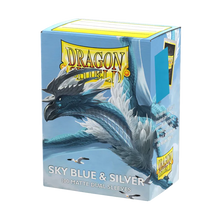 Dragon Shield - Standard Dual Sleeves: Sky Blue & Silver [Matte] (100 Sleeves)