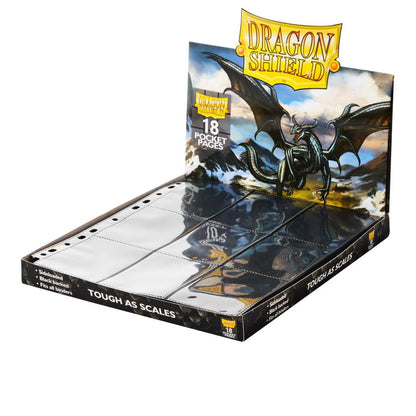 Dragon Shield - Binder Pages - 18 Pockets - Black - 50 Stk