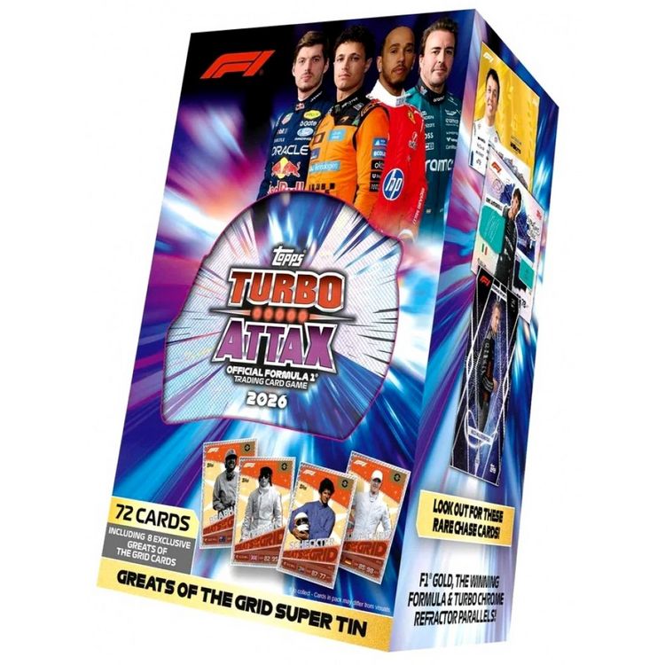 Super Tins Turbo Attax Fórmula 1 2026 - Topps Europe