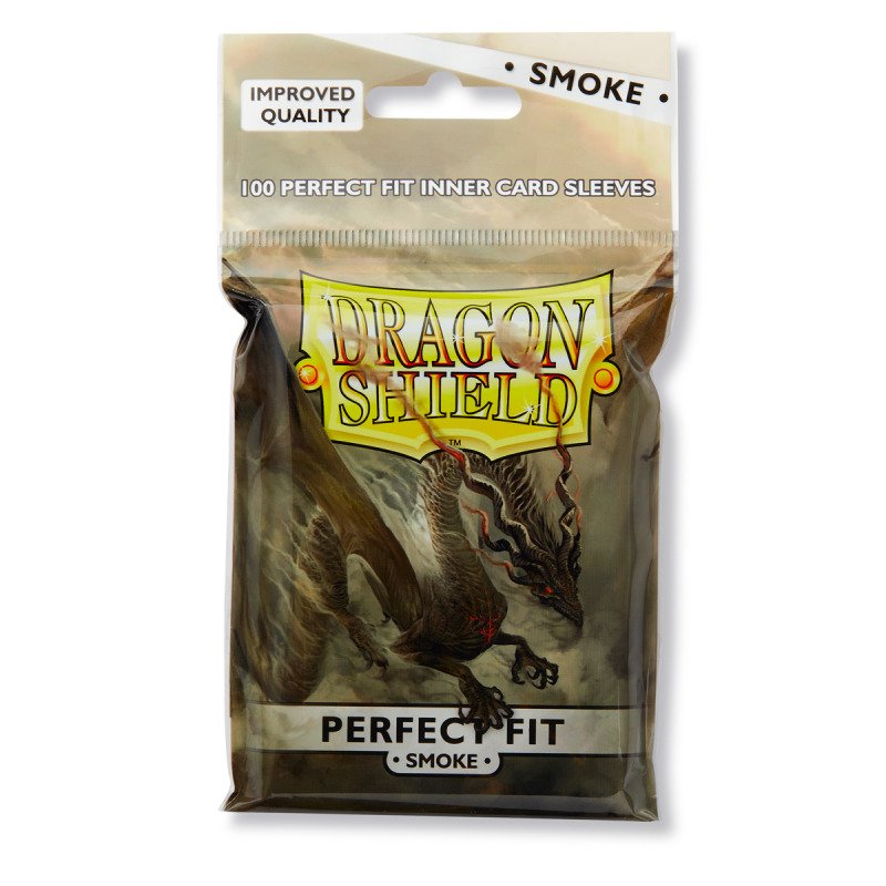 Dragon Shield - Standard Perfect Fit Sleeves: Smoke (100 Sleeves)