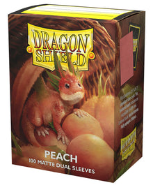 Dragon Shield - Standard Dual Sleeves: Peach [Matte] (100 Sleeves)