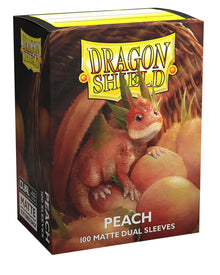 Dragon Shield - Standard Dual Sleeves: Peach [Matte] (100 Sleeves)
