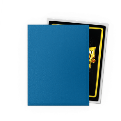 Dragon Shield - Standard Dual Sleeves: Cobalt & Silver [Matte] (100 Sleeves)