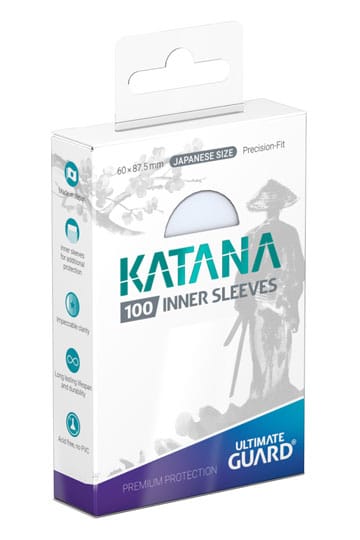 Ultimate Guard - Katana Inner Sleeves - Japanese Size (100 Sleeves)